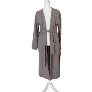 Aritzia Wilfred 100% Merino Wool Dusty Purple Long Robe Women’s S